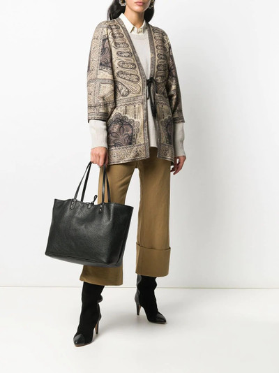 Etro paisley-print drawstring coat outlook