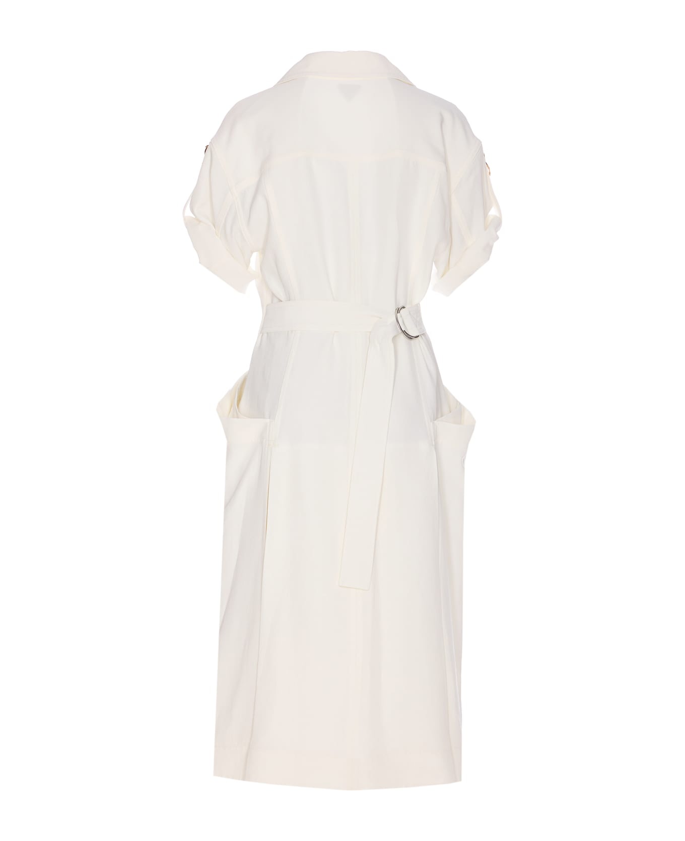 Viscose And Linen Dress - 2