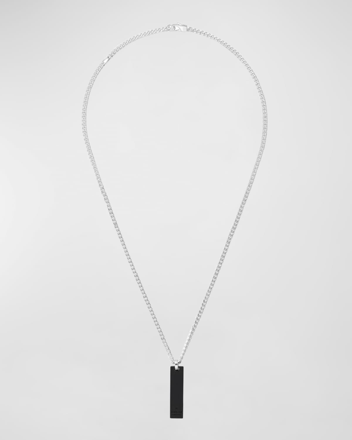 Men's Chain Necklace with GG Tag - 3