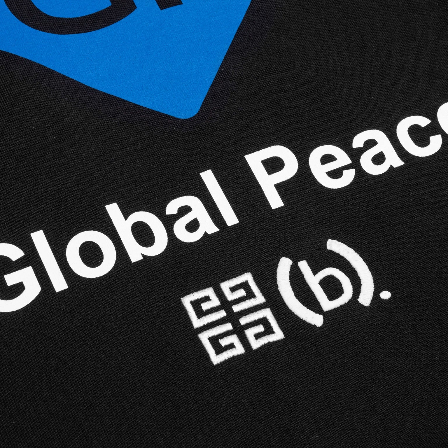 GLOBAL PEACE SLIM FIT HOODIE - BLACK - 5