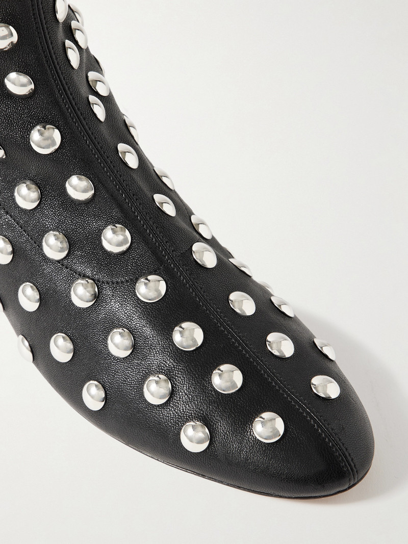 Studded Leather Ankle Boots 4