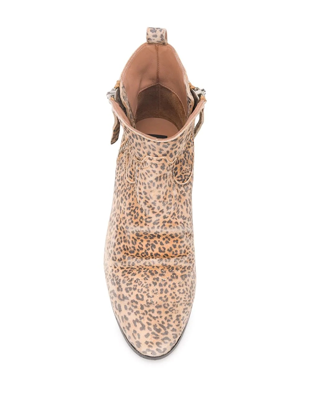 leopard ankle boots - 4