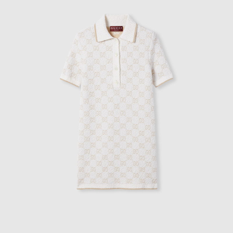 GG cashmere wool jacquard dress 1