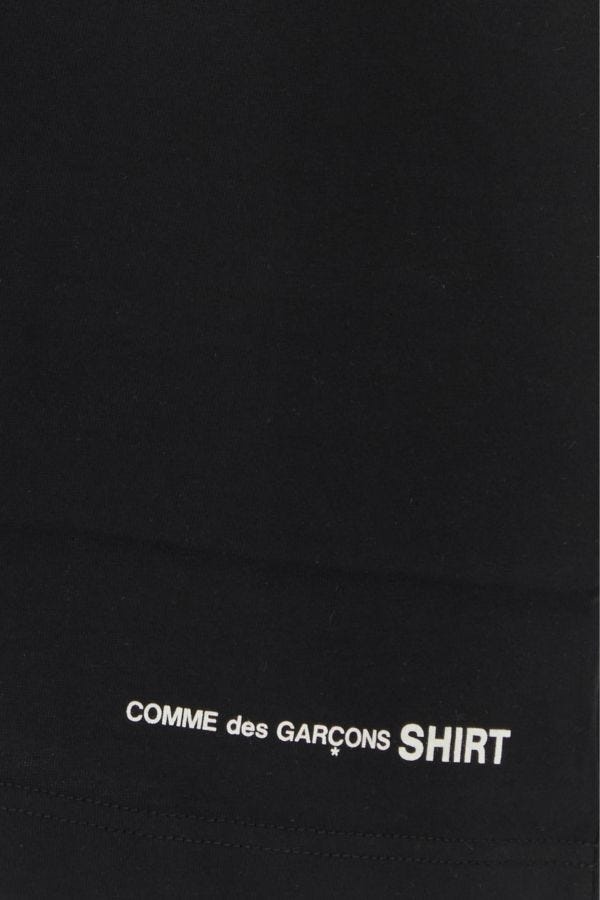 Black cotton t-shirt - 3