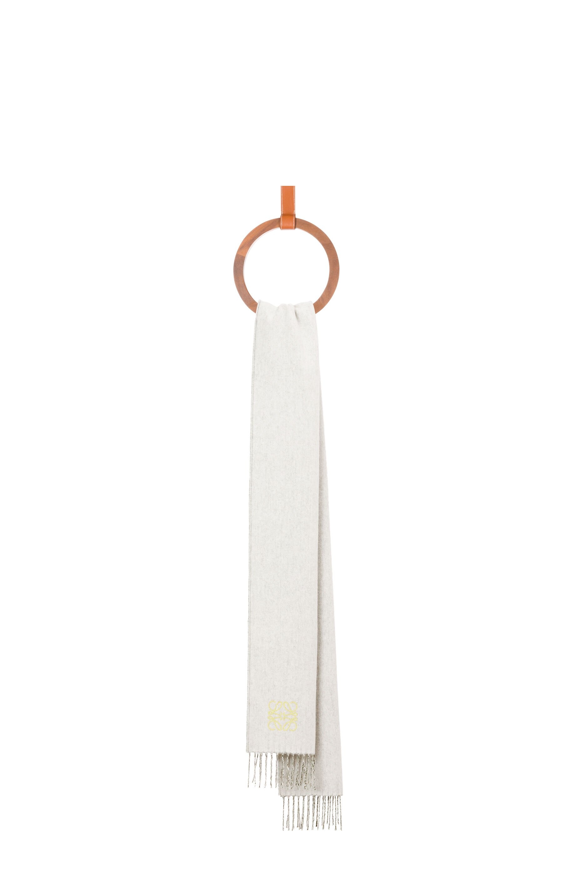Bicolour scarf in wool and cashmere - 2