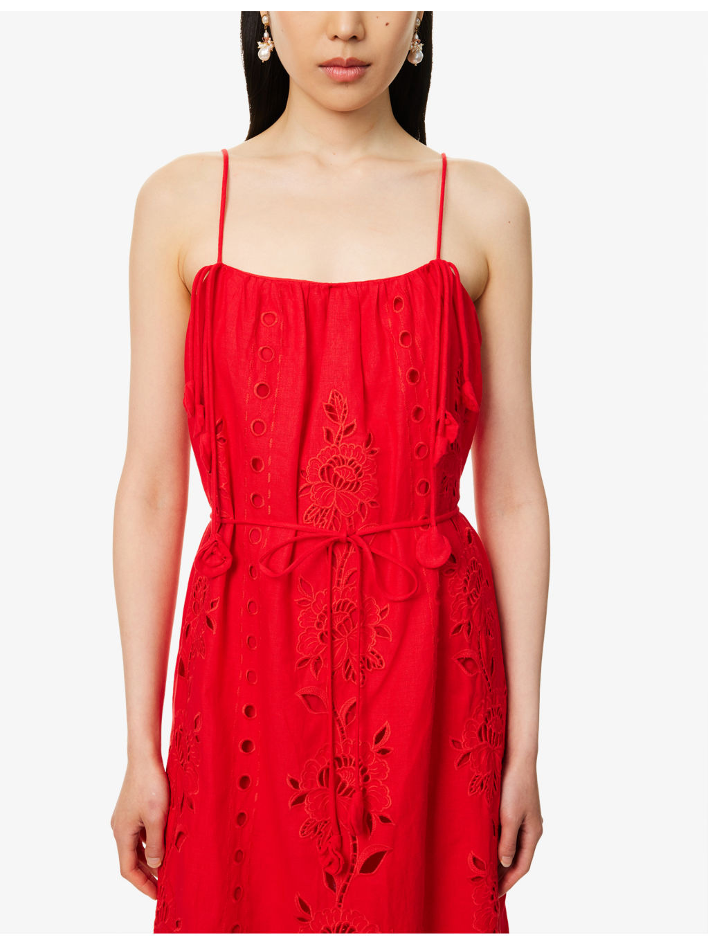 Richelieu Embroidered Linen-Blend Maxi Dress - 5
