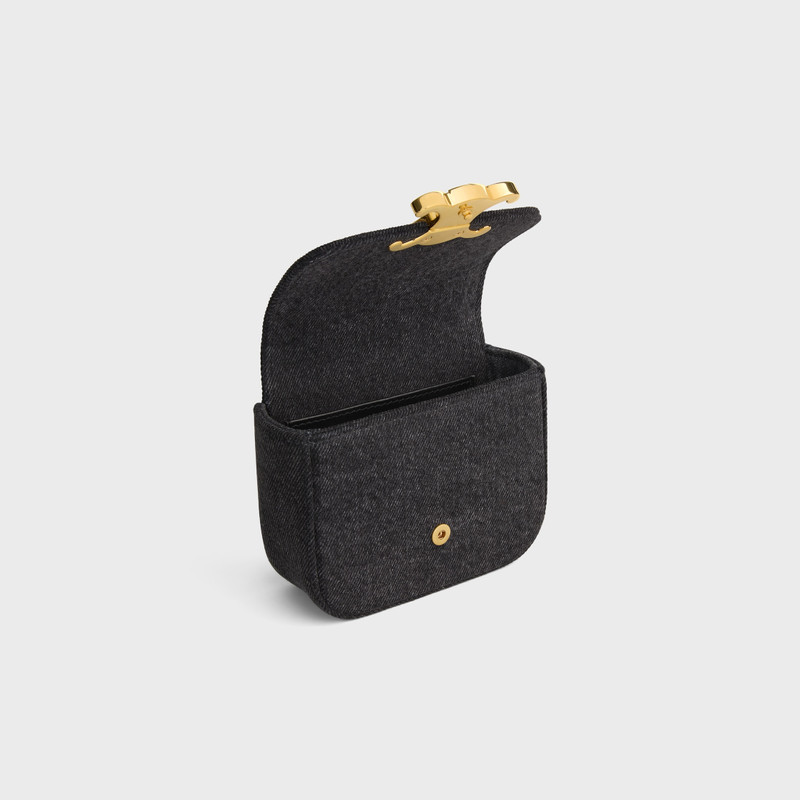 MINI CHAIN CLAUDE IN Denim & Calfskin 4
