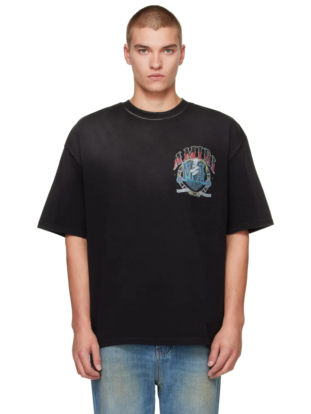 Black Crystal 'Amiri' Hollywood T-shirt - 1
