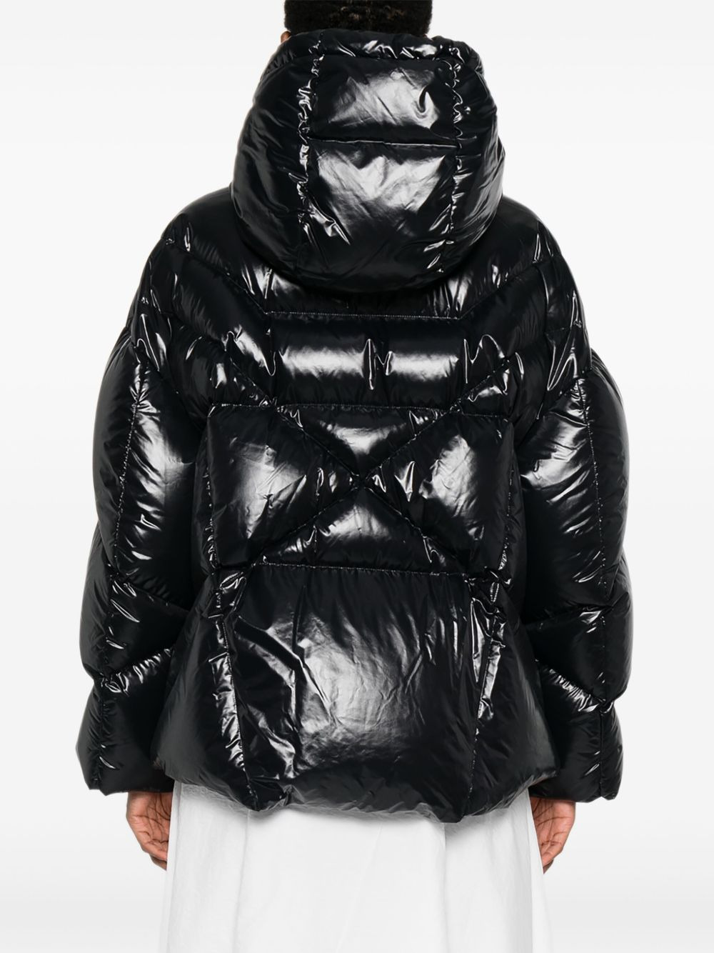 hooded-quilted puffer jacket - 4