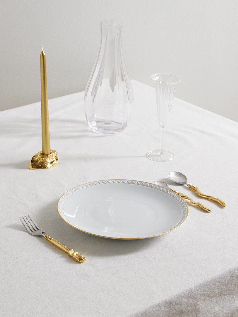 ALIGHIERI The Totemic Devotion Six-piece Gold-plated And Stainless Steel Cutlery Set outlook