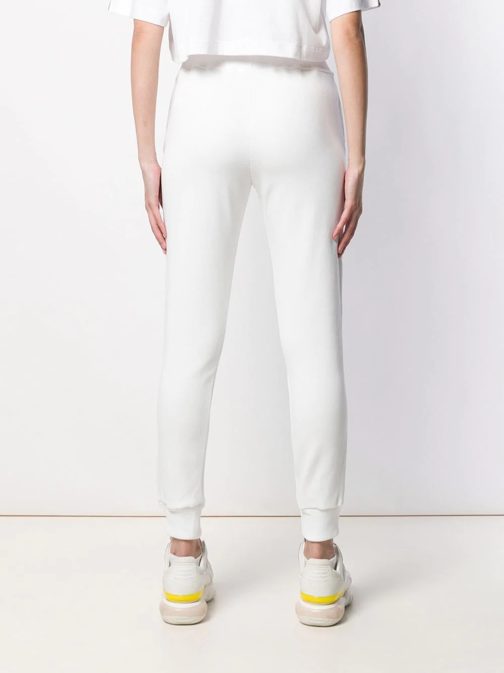 tapered track style trousers - 4