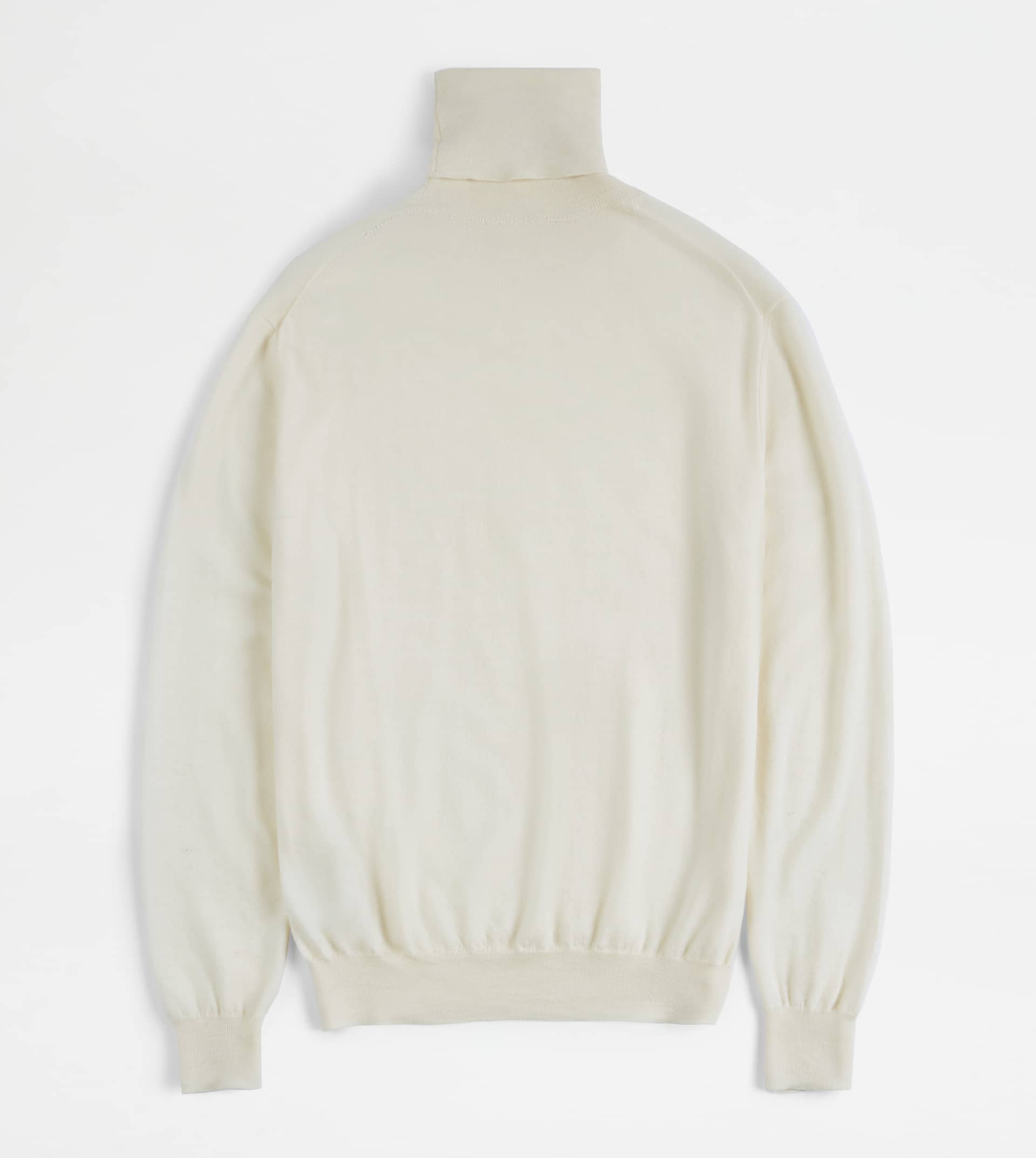 TURTLENECK IN WOOL AND SILK - WHITE - 6