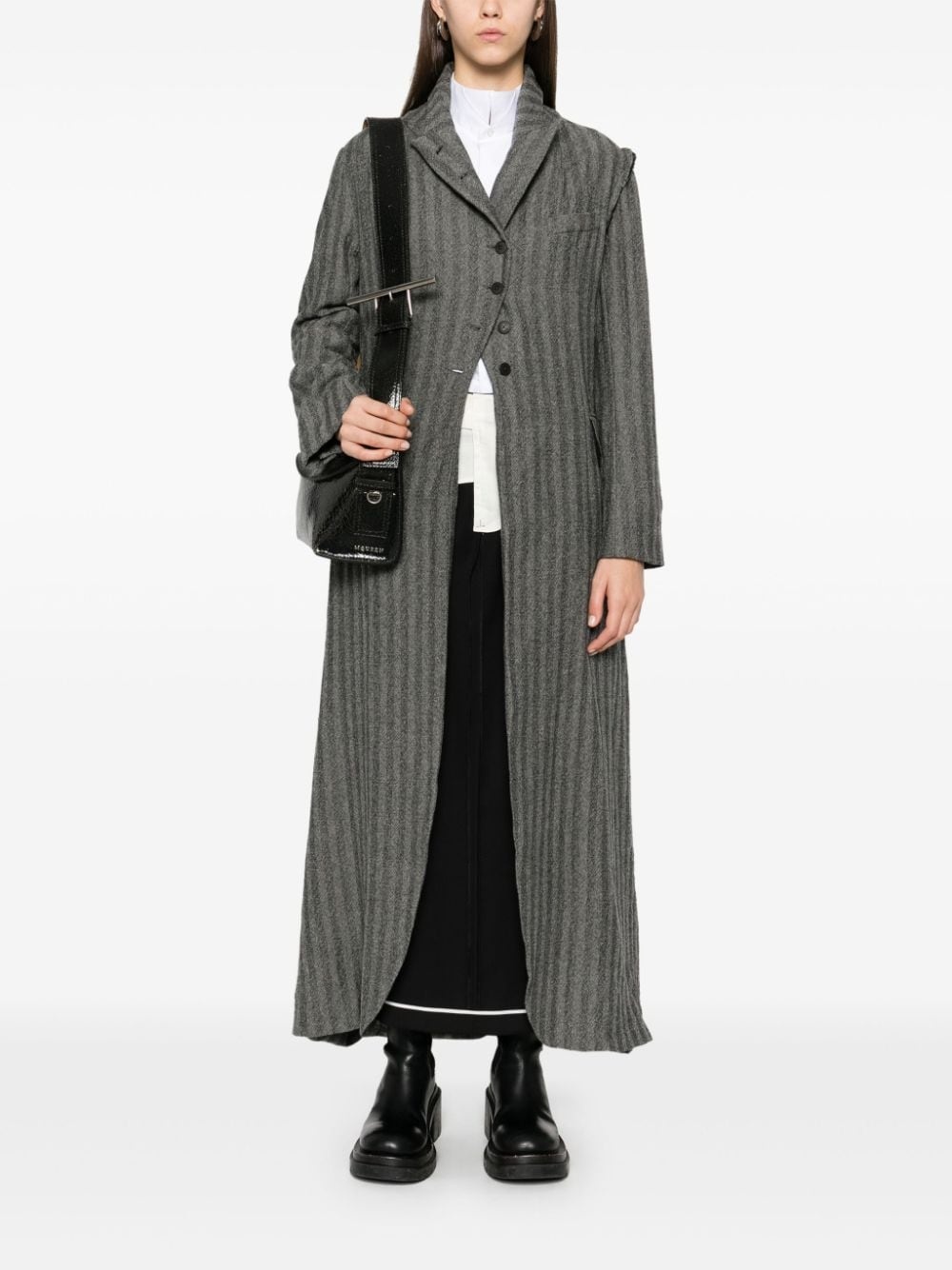 striped coat - 2