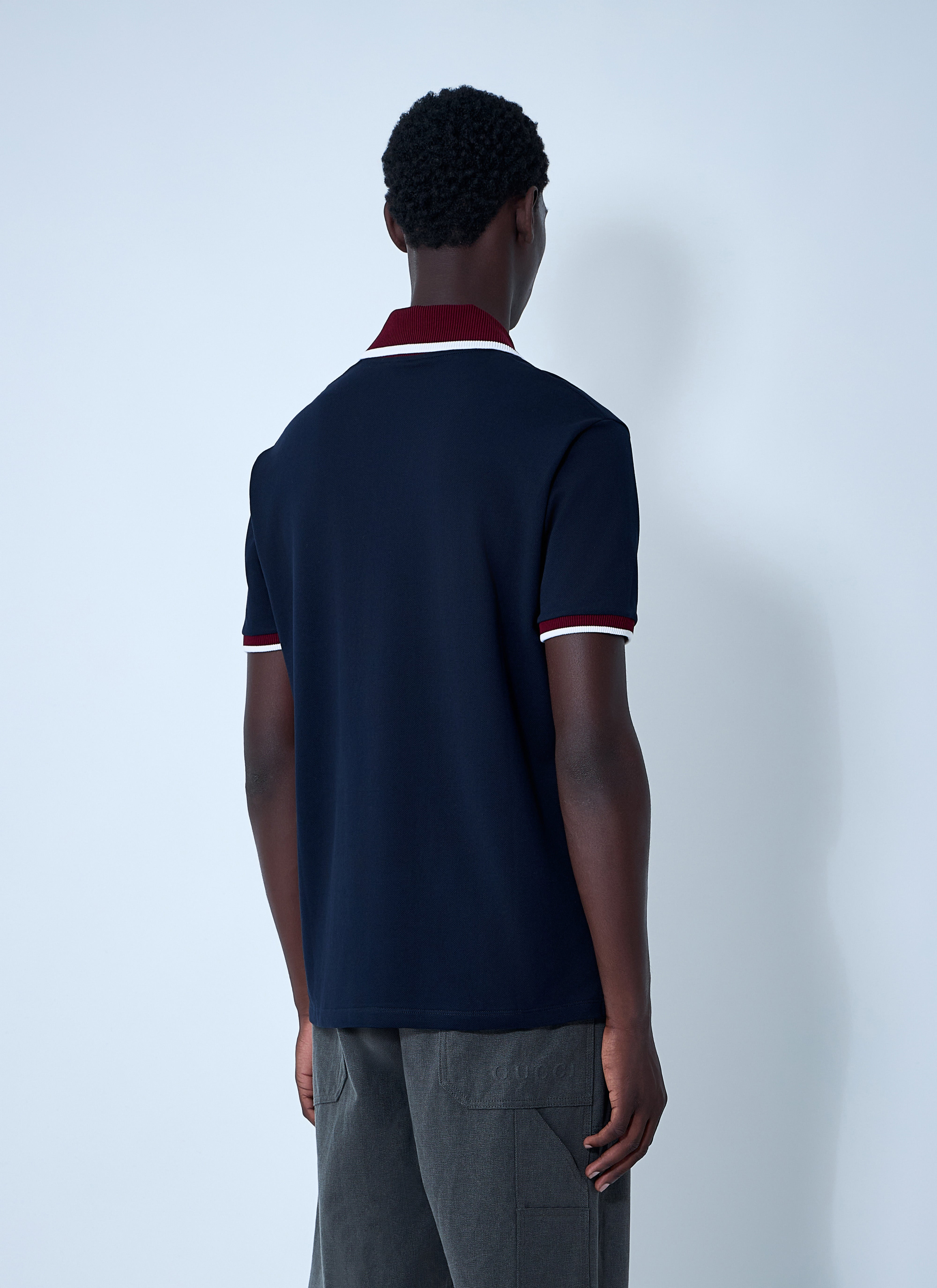 Gucci Men Logo Motif Polo Shirt - 4