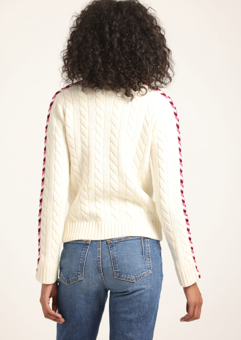 DEREK LAM 10 CROSBY PIPPA LACE UP TURTLENECK outlook