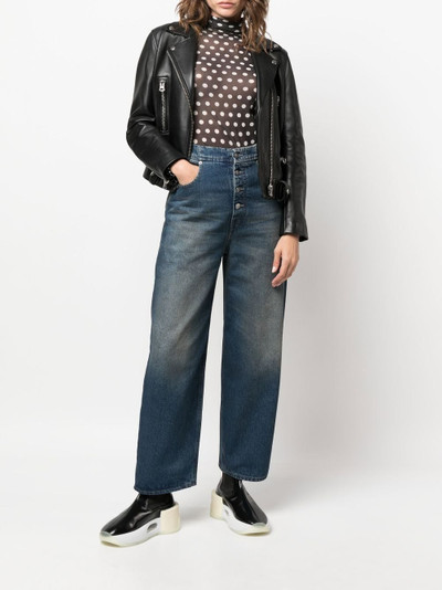 MM6 Maison Margiela stonewashed straight-leg jeans outlook