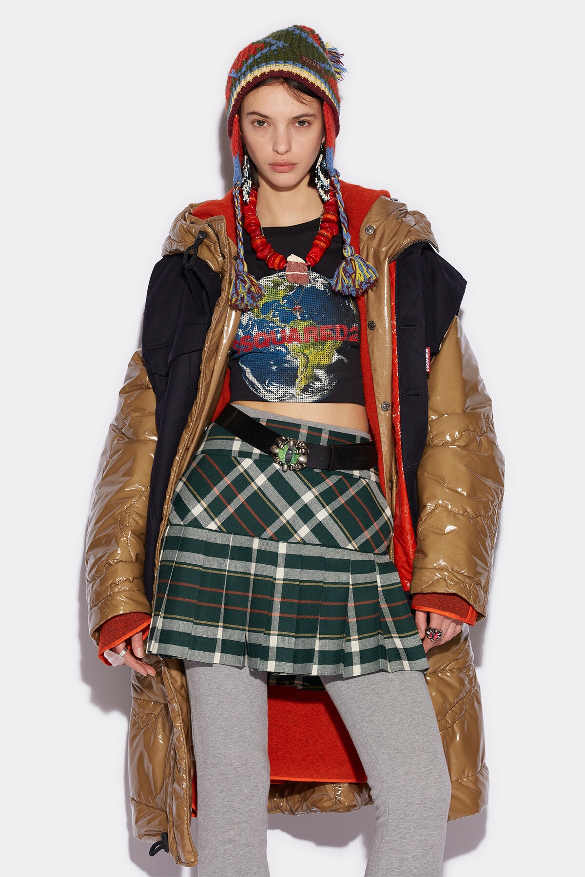TARTAN MINI SKIRT - 1