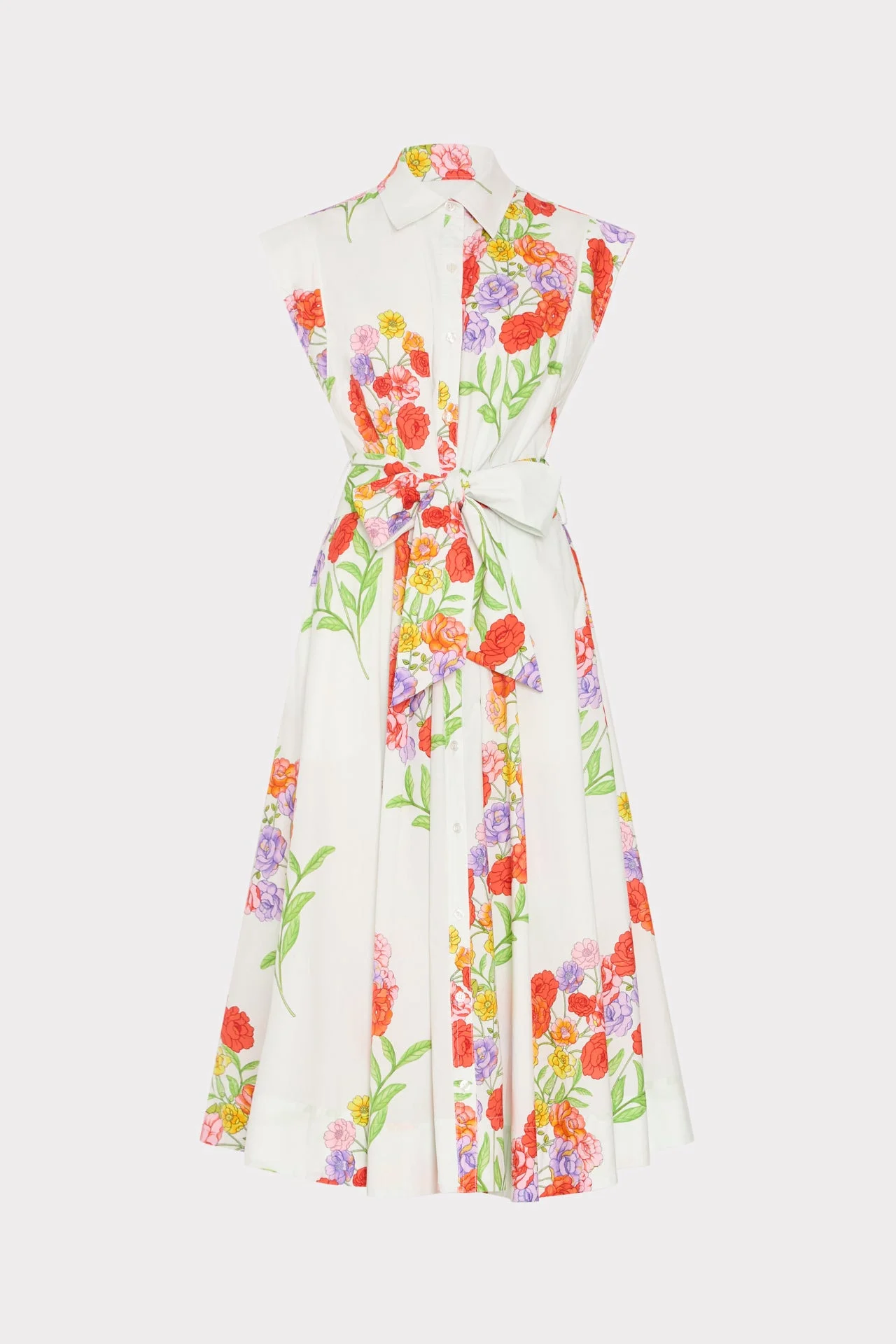 Jules Printed Poplin Dress - 1