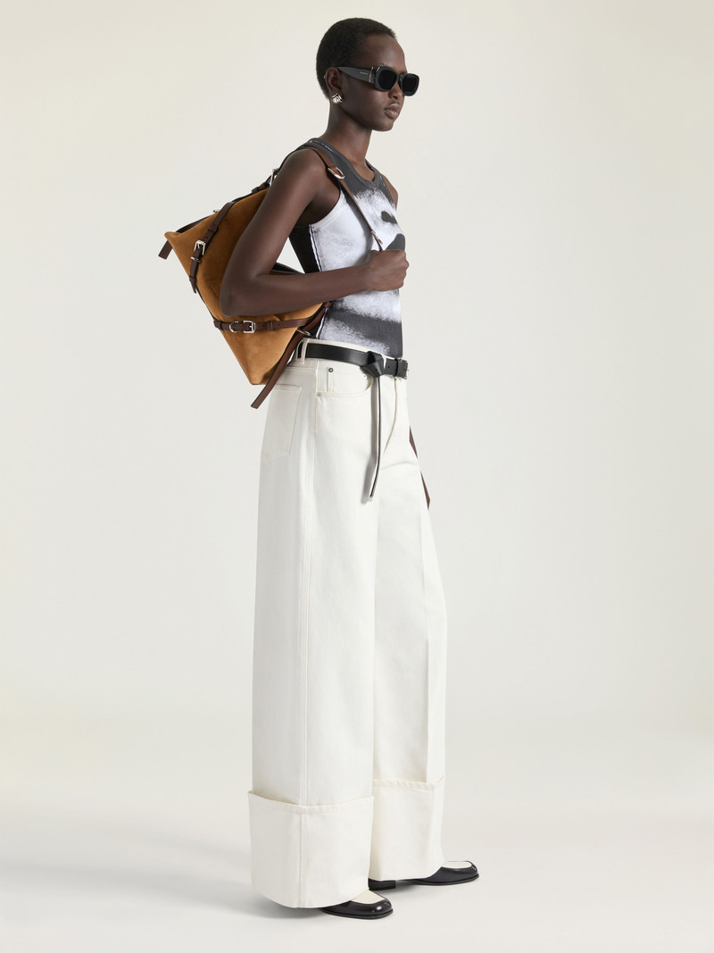 Givenchy MEDIUM VOYOU BAG IN SUEDE AND LEATHER outlook