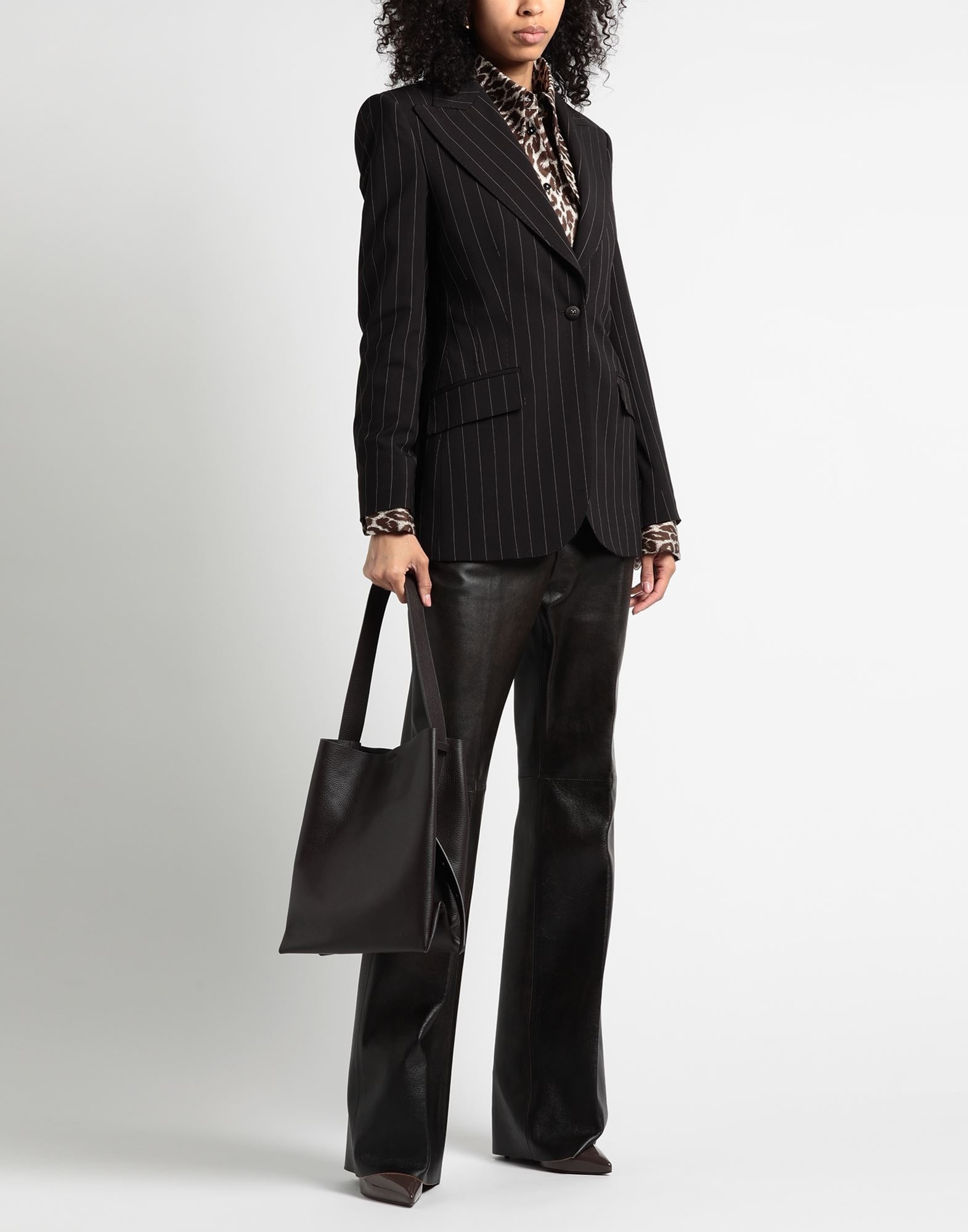 Dark brown Women's Blazer - 3