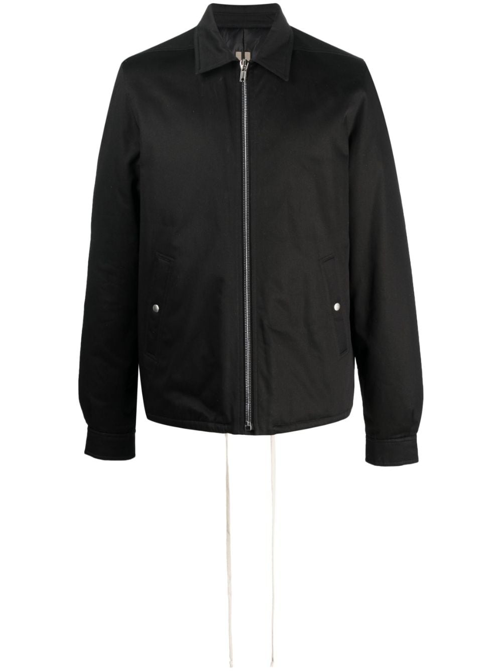 pointed-collar zip-up windbreaker - 1