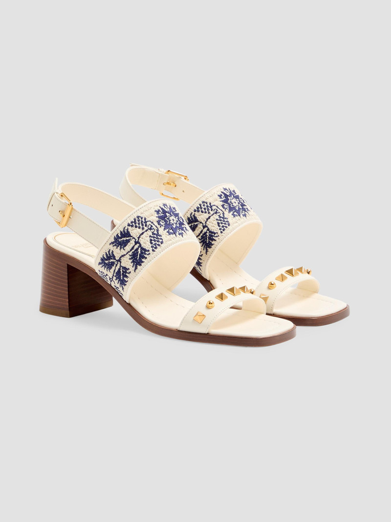 Women's Plaster Caster 60MM Sandals - Ivory Natural Blue 4