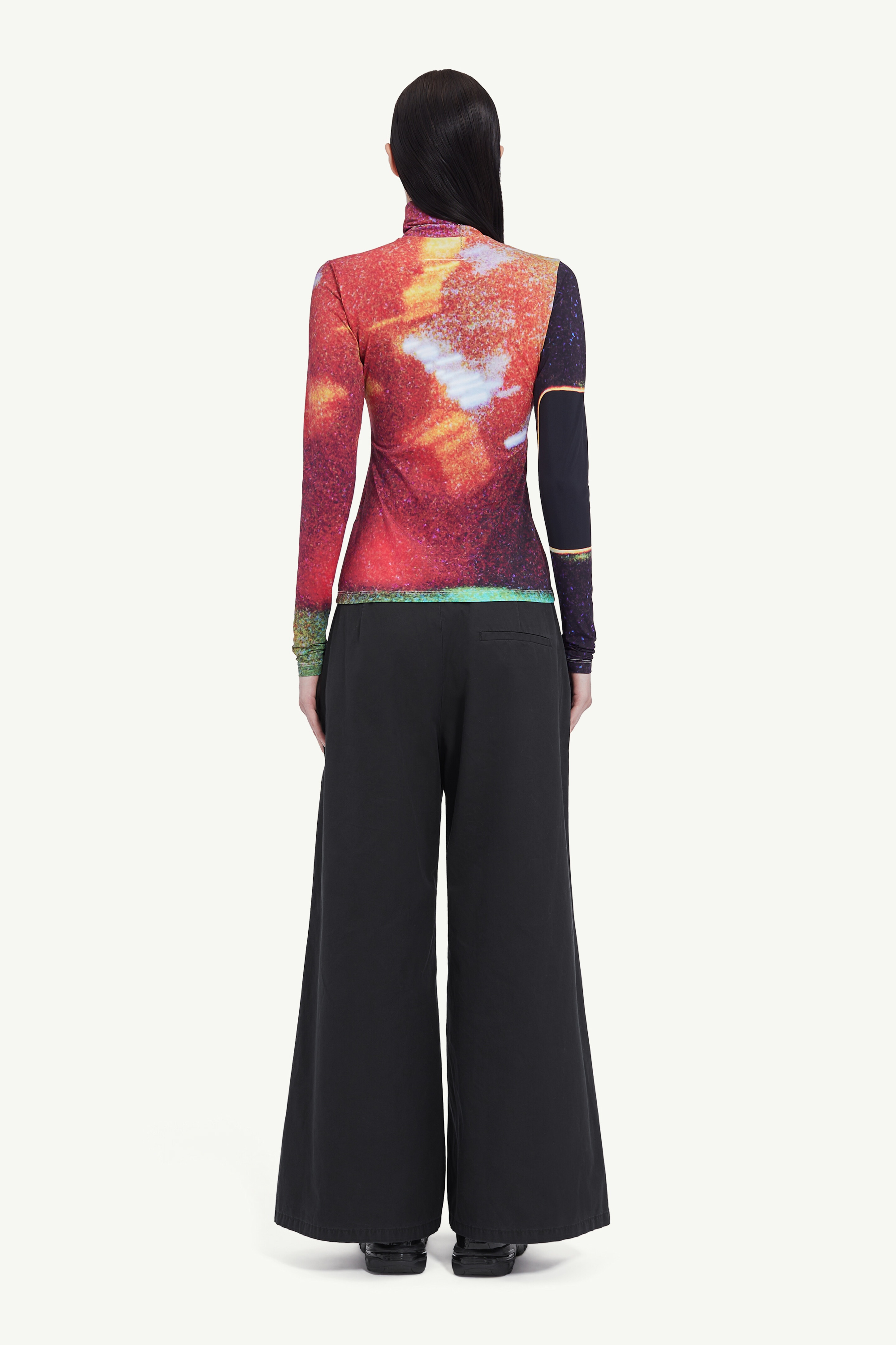 Print turtleneck - 4