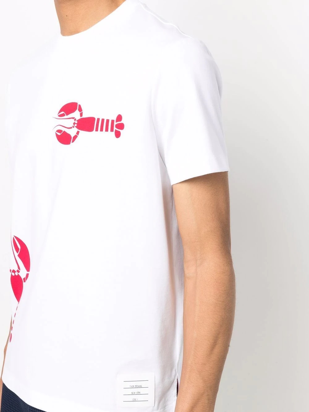 lobster-print round-neck T-shirt - 5