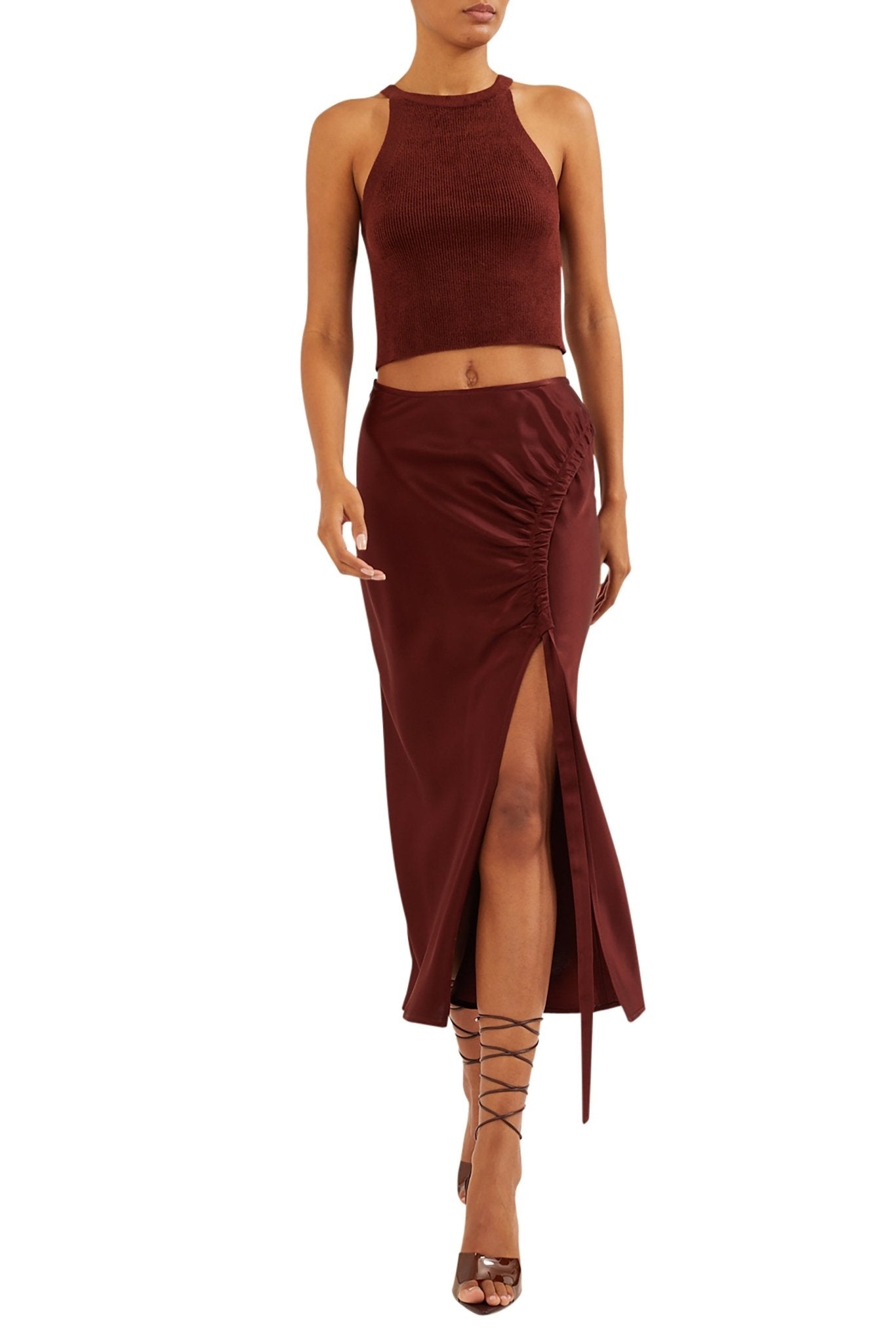 Chenille Cropped Tank Top - 3