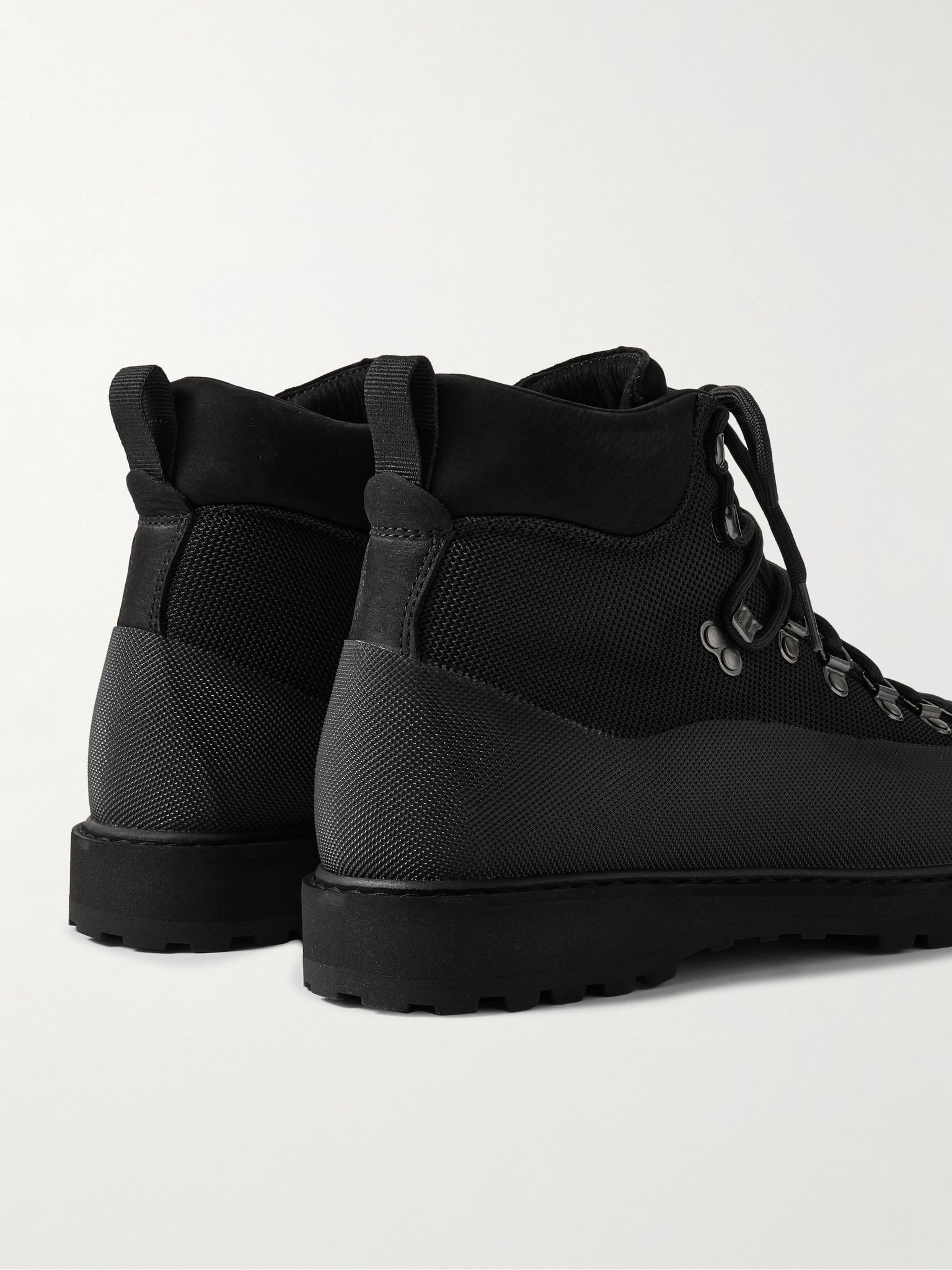 Roccia Vet Sport Suede and Rubber-Trimmed Tech-Shell Hiking Boots Black - 5