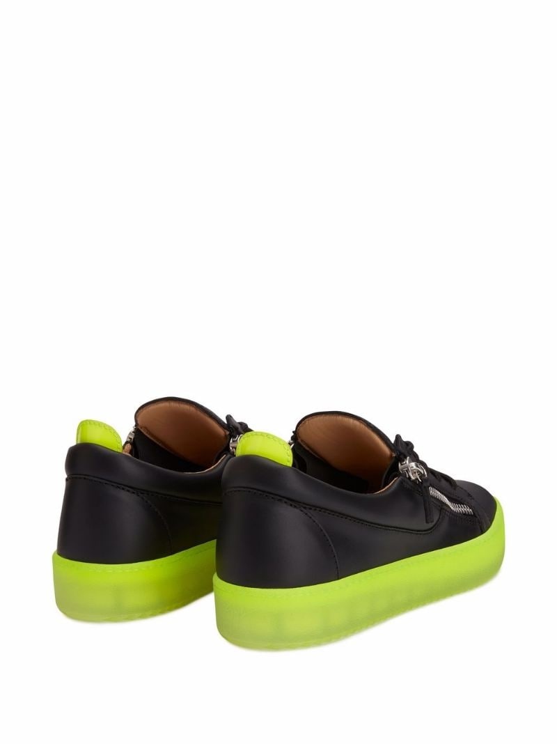 Frankie leather low-top sneakers - 3