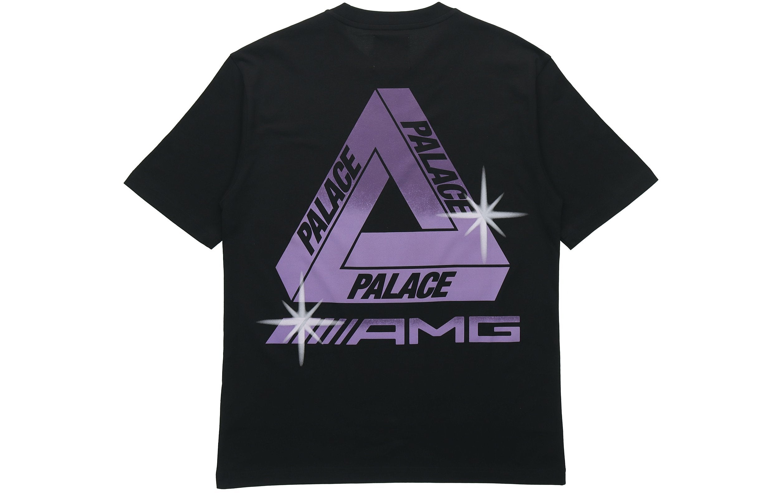 PALACE x AMG Crossover T-Shirt Black White Pattern Back Logo Printing Short Sleeve Unisex P20AMGTS00 - 2
