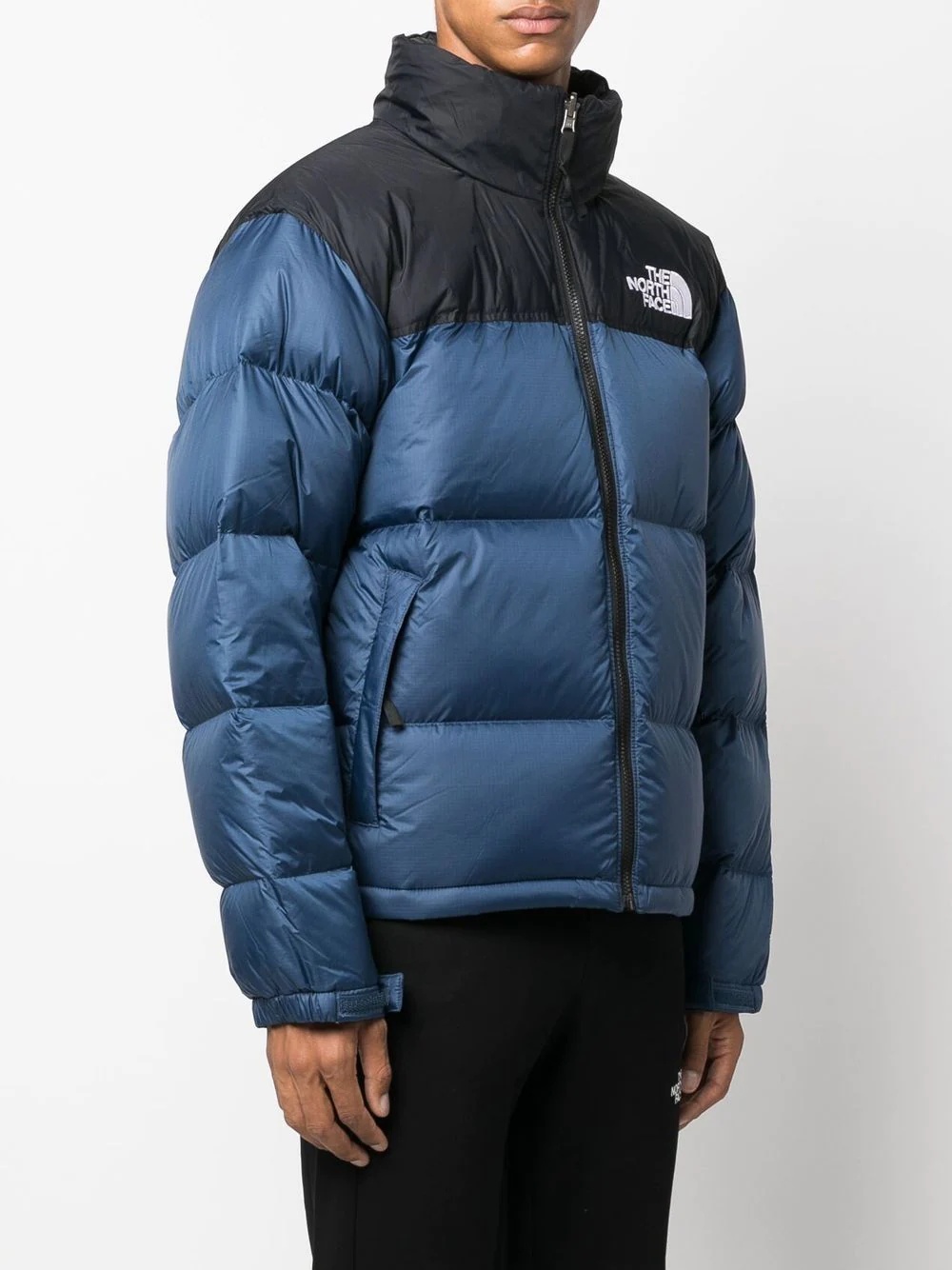 logo-print padded down jacket - 3