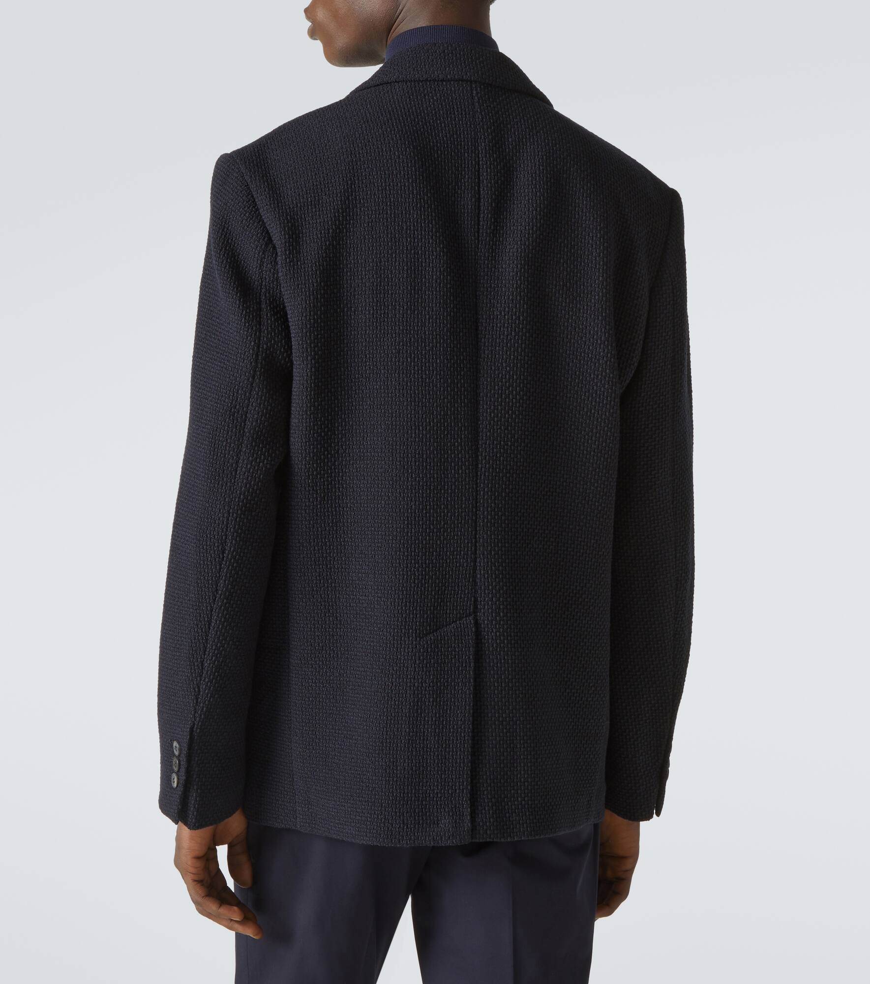 Wool jersey blazer - 4