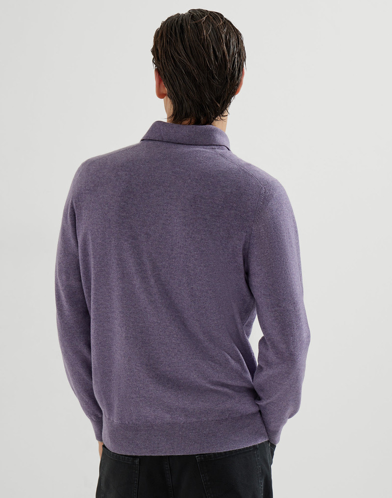 Brunello Cucinelli Cashmere polo-style sweater outlook
