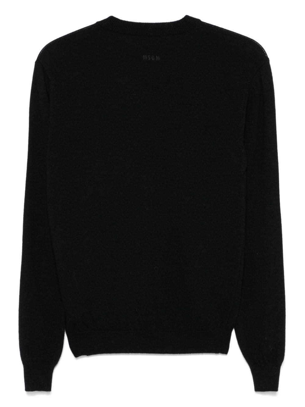 swan-motif sweater - 2