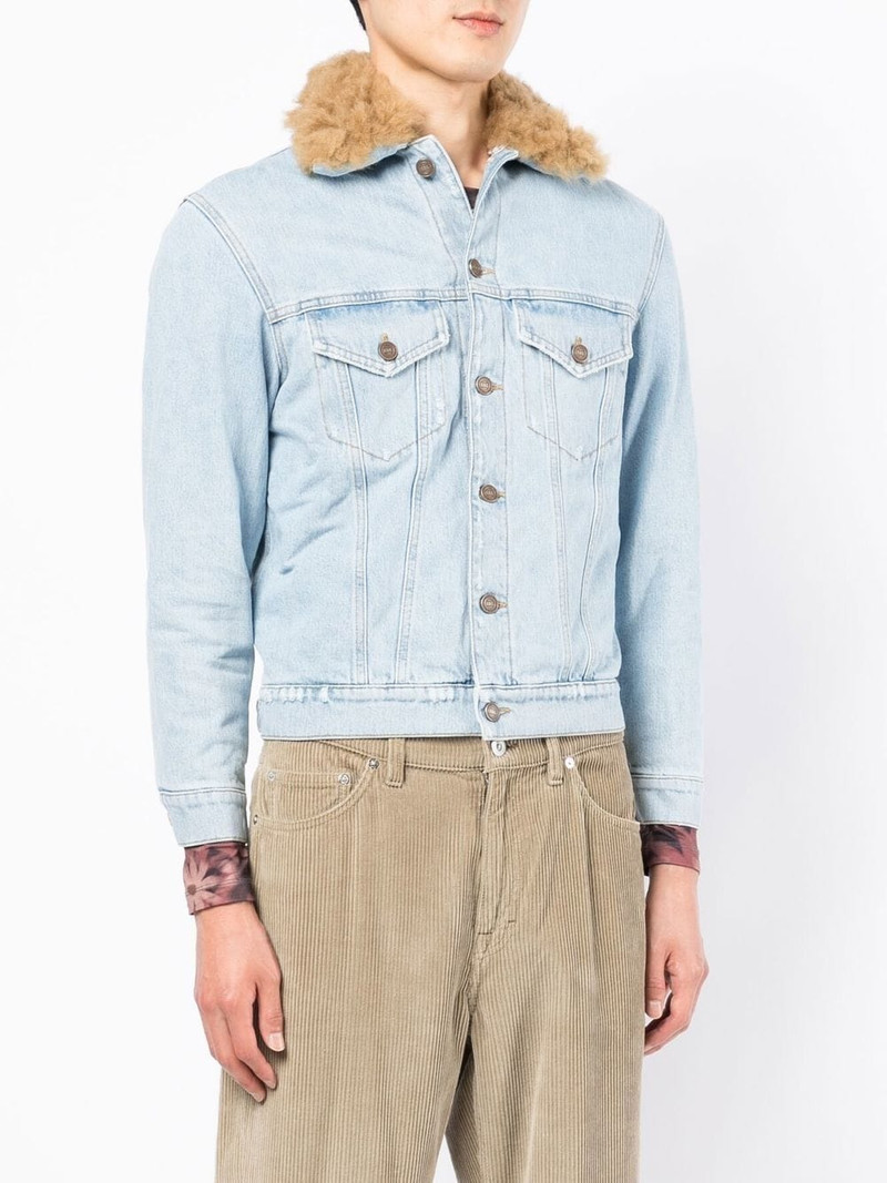 fur-collared denim jacket 4