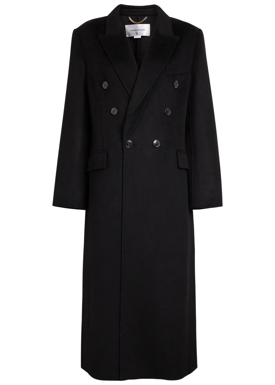 Victoria Beckham Double-breasted Wool and Cashmere-blend Coat - 1