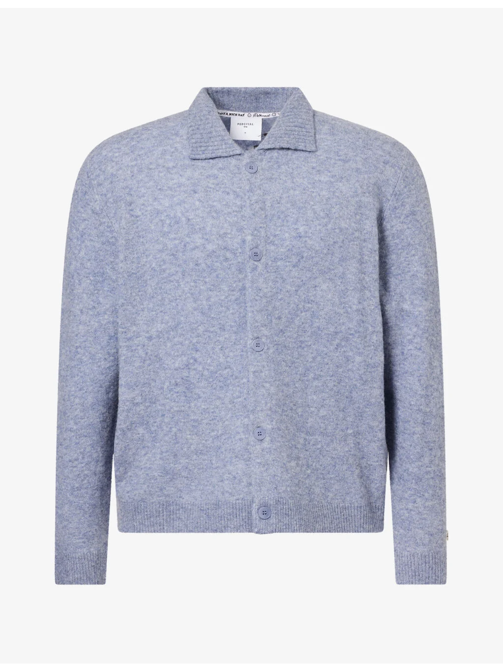 Archive Ribbed-Trim Wool-Blend Cardigan - 1