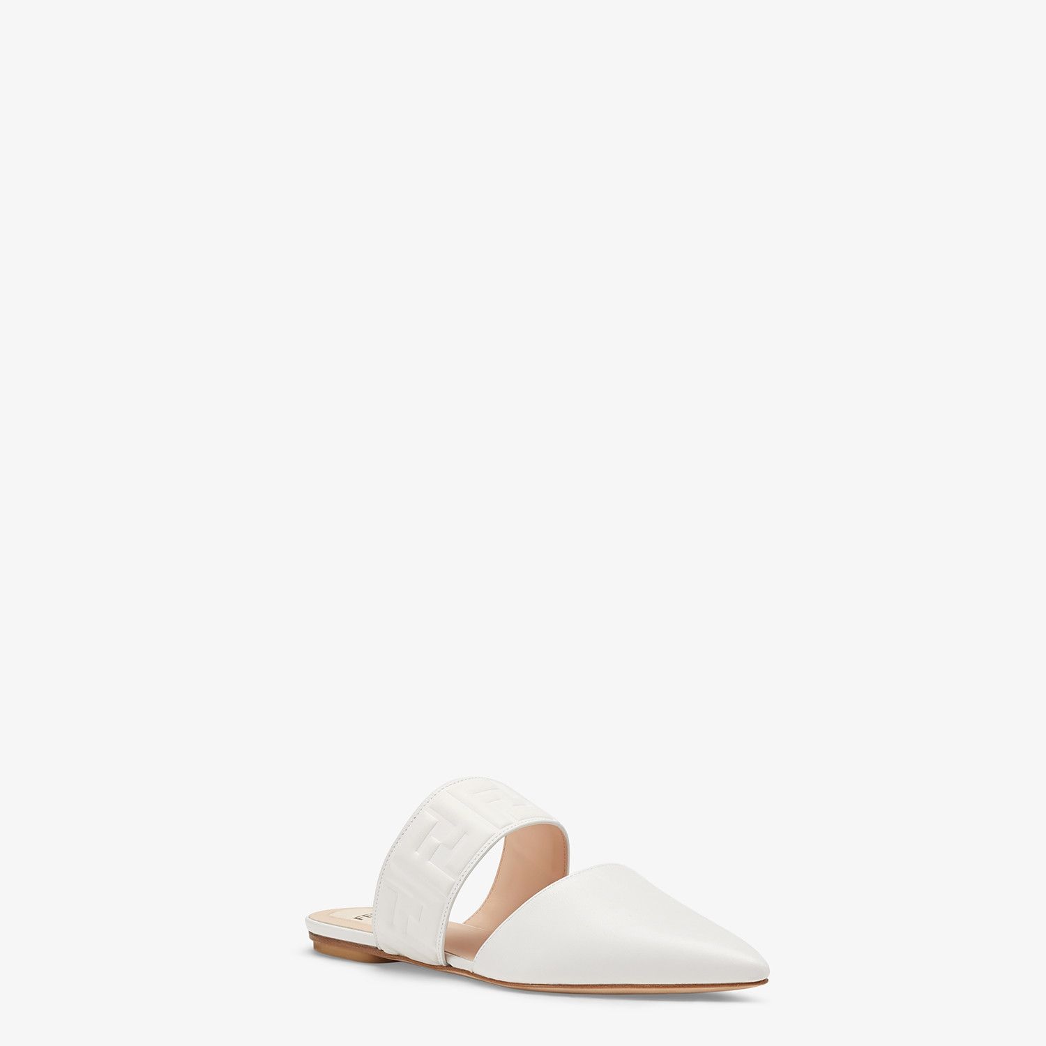 White leather mules - 2