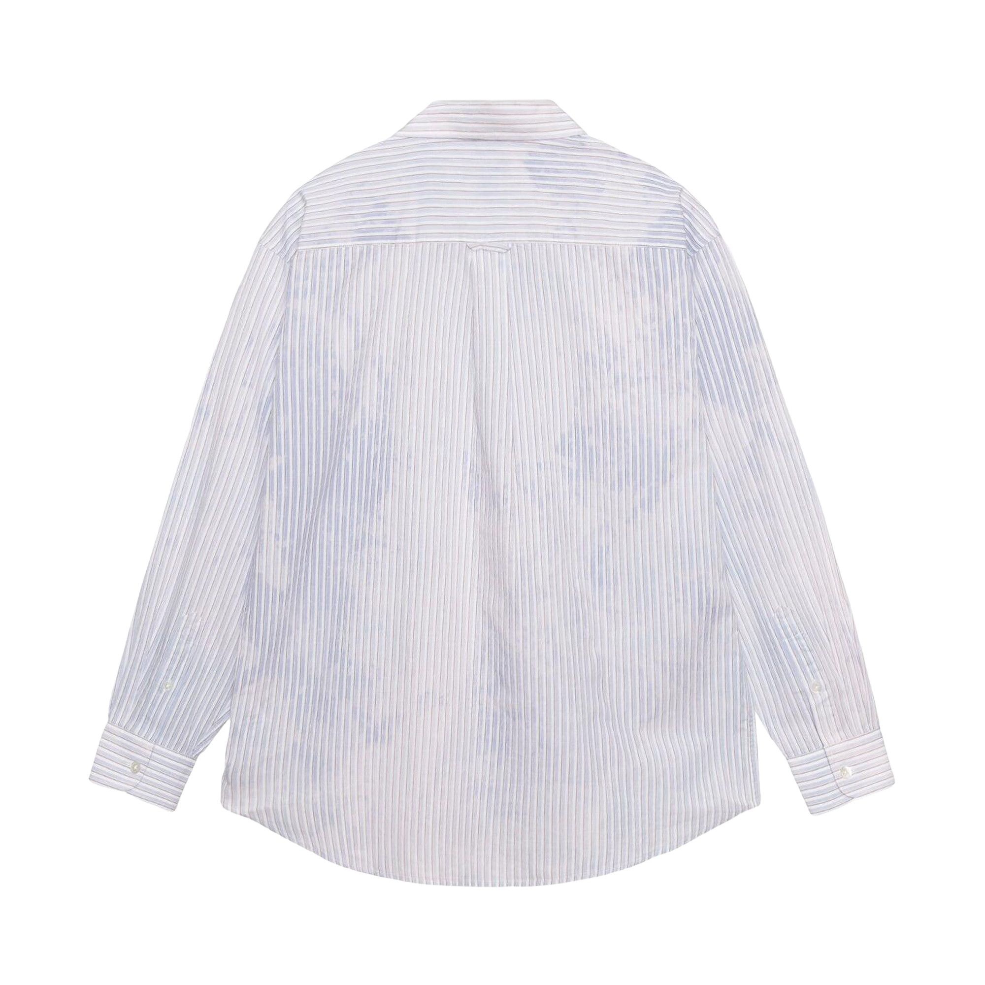 Stussy Bleached Poplin Classic Long-Sleeve Shirt 'Blue' - 2