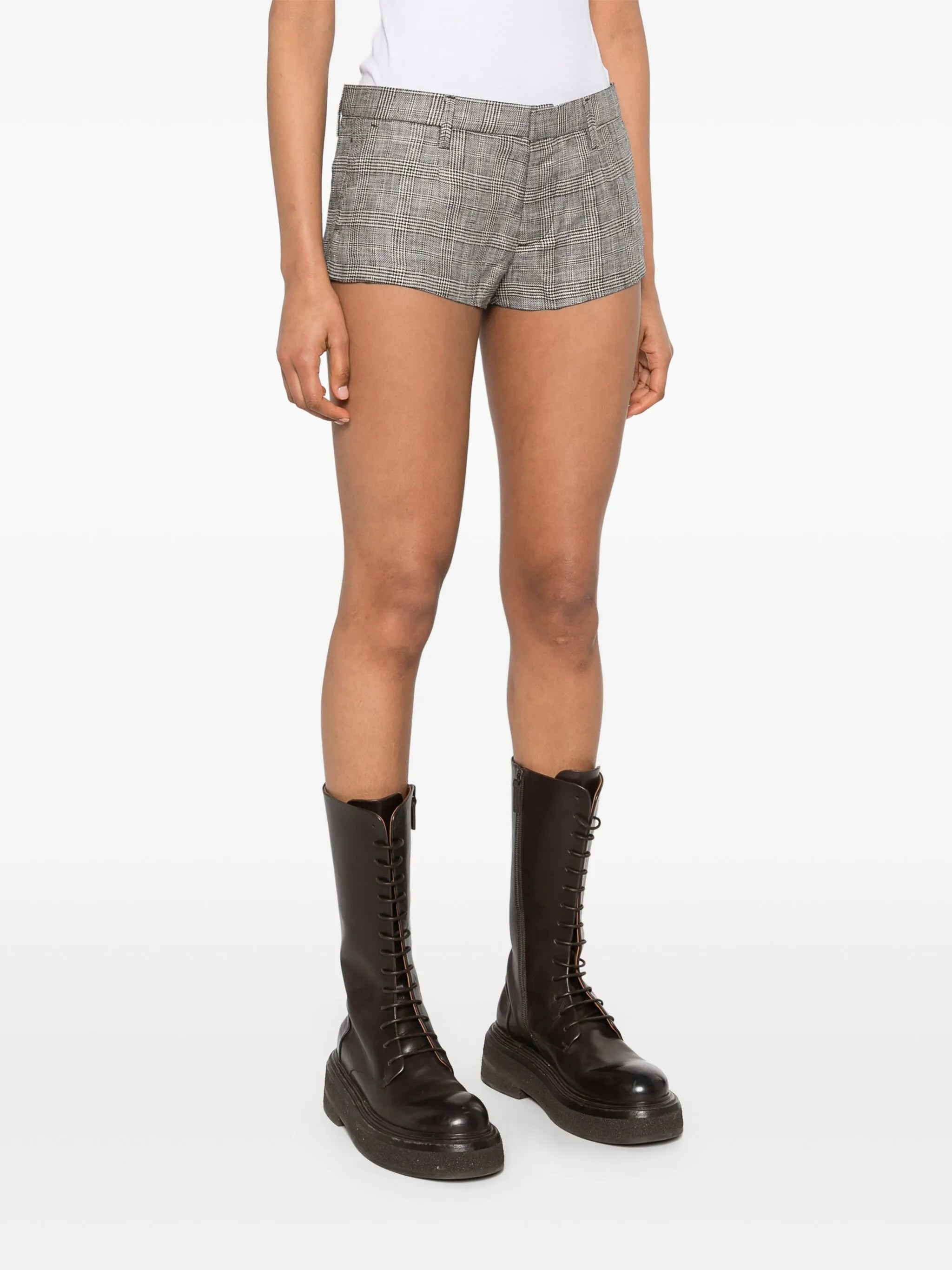 tailored mini shorts - 3
