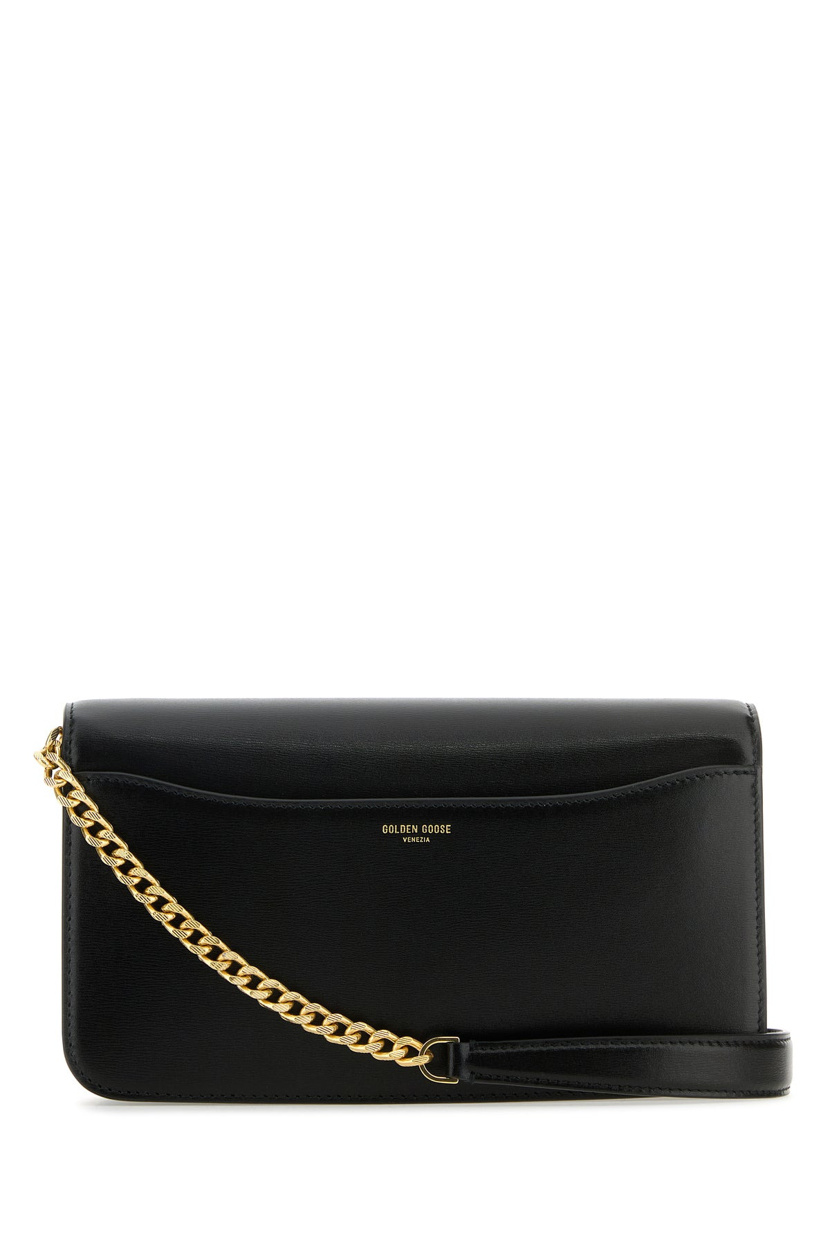 Black leather Gioia clutch - 3