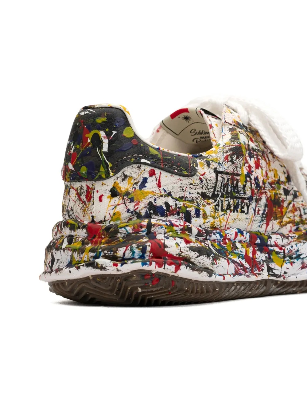 MAISON MIHARA YASUHIRO - Men Blakey Original Sole Sputtering Canvas Low-Top Sneaker - 5