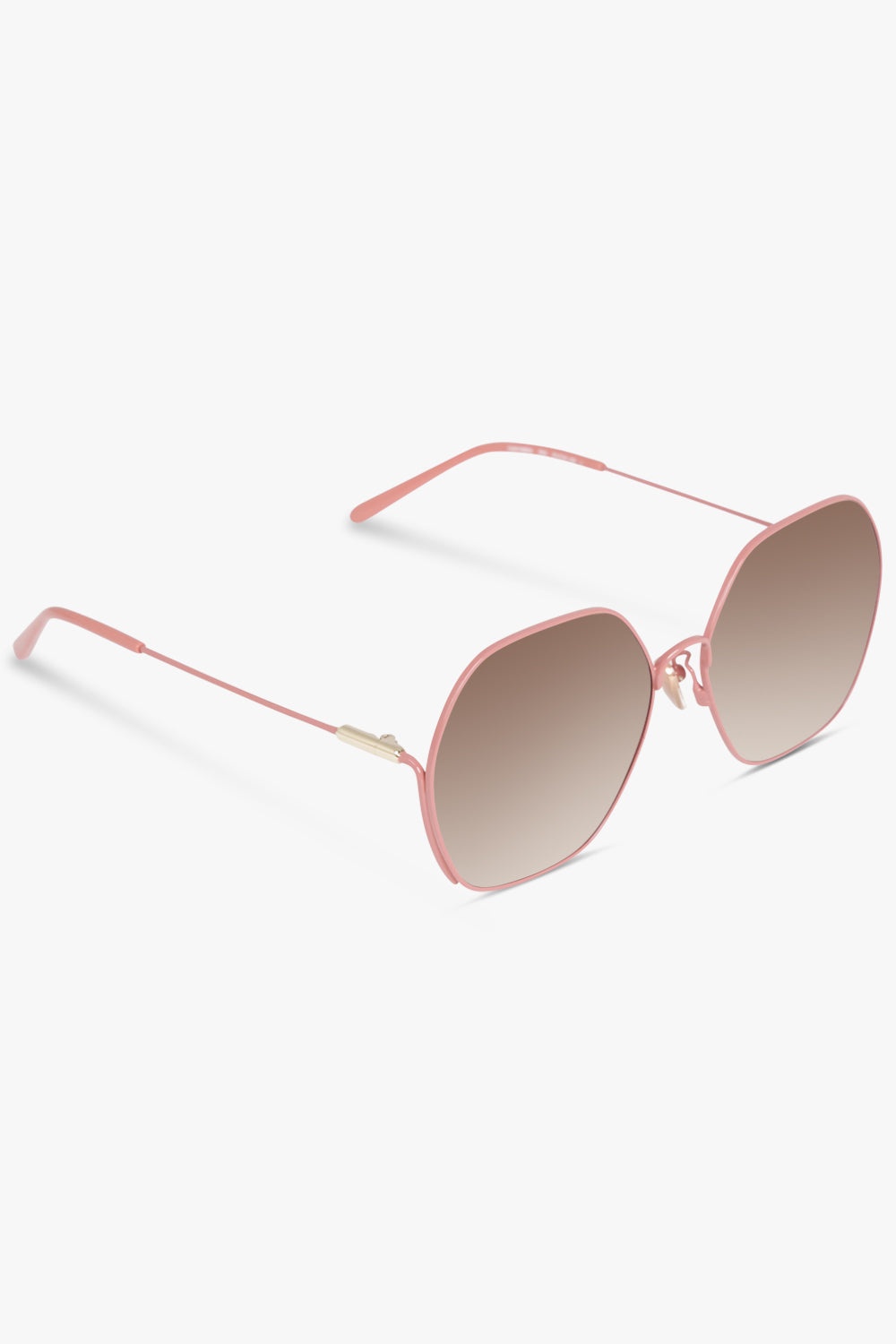 CH0169SA HEXAGONAL SUNGLASSES | PINK/BROWN - 2