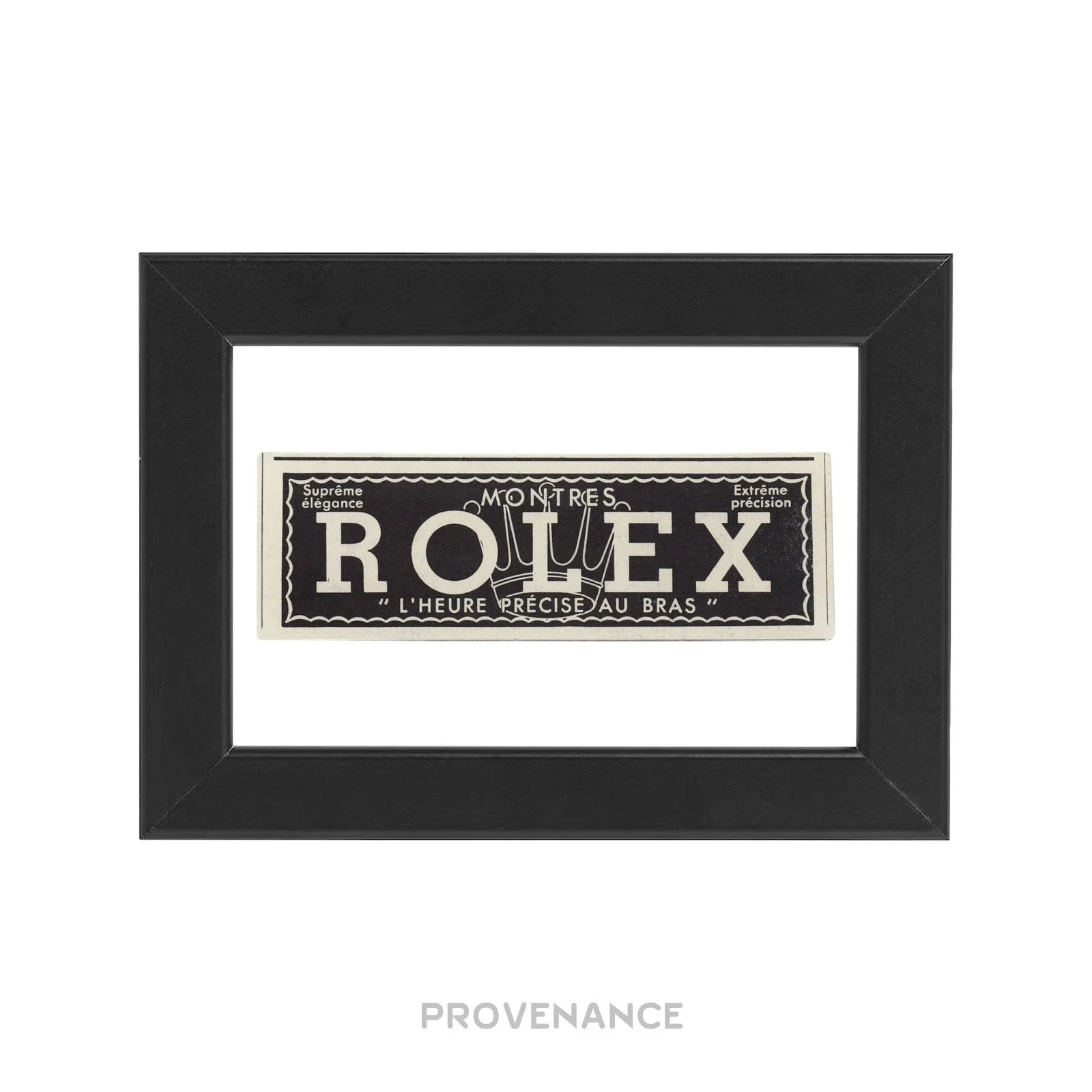 Rolex Antique Vintage Newsprint Ad - Crown Logo - 1