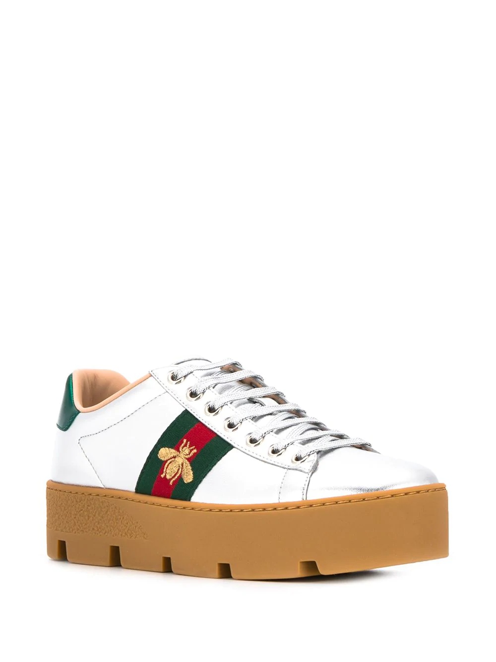 Ace embroidered platform sneaker - 2