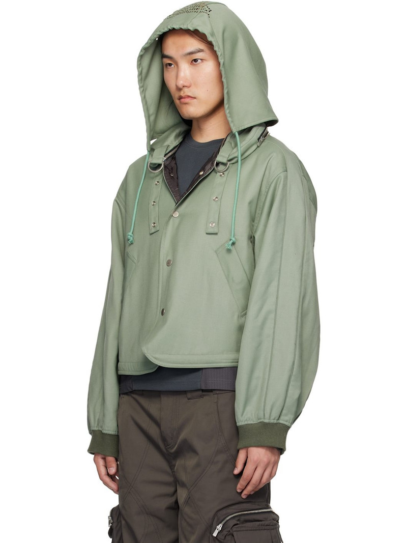 FFFPOSTALSERVICE Khaki Reia Hooded Parachute Jacket outlook