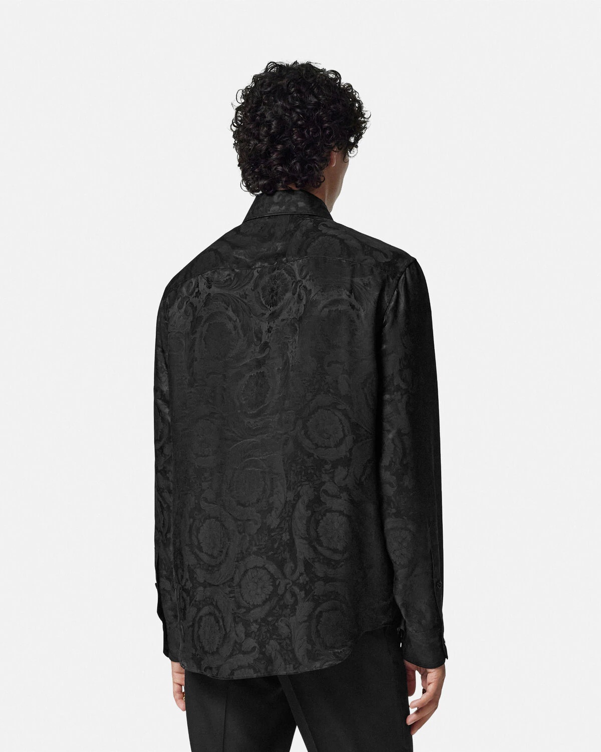Barocco Jacquard Silk-Blend Shirt - 5