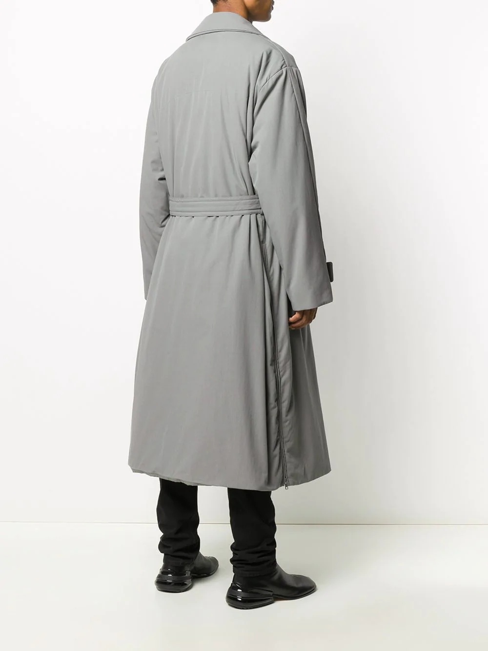 padded trench coat - 4